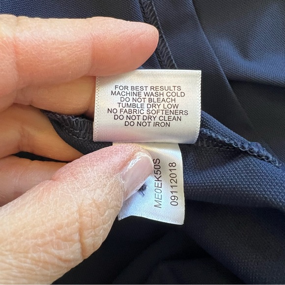 Peter Millar Solid Navy Blue Short Sleeve Golf Polo Shirt Men’s Size XL - Picture 7 of 8